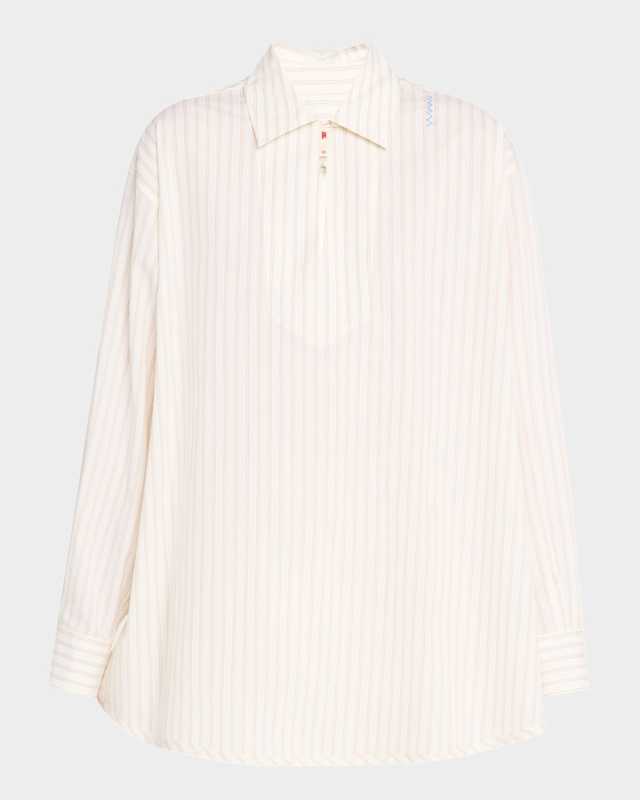 Striped Collared Top